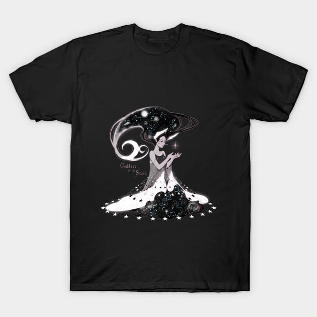 Goddess of the Stars T-Shirt by Monstrous1